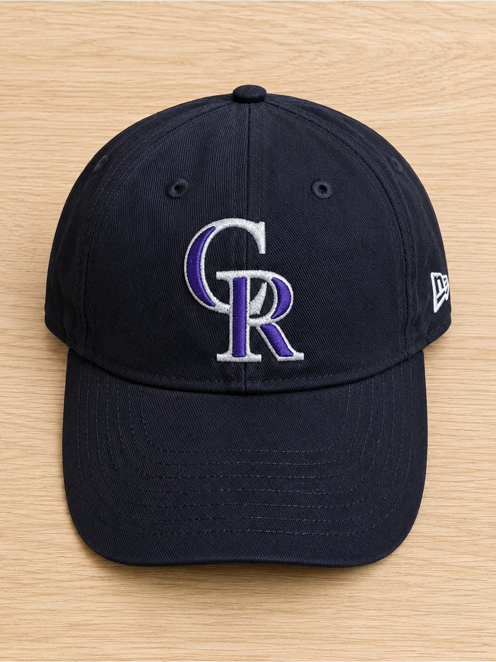 Colorado Rockies Cap with Purple & White CR Logo